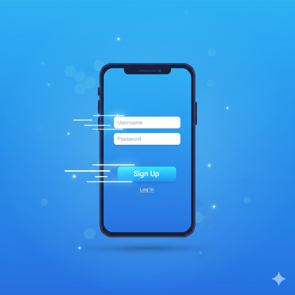 Signing up and logging on is easy